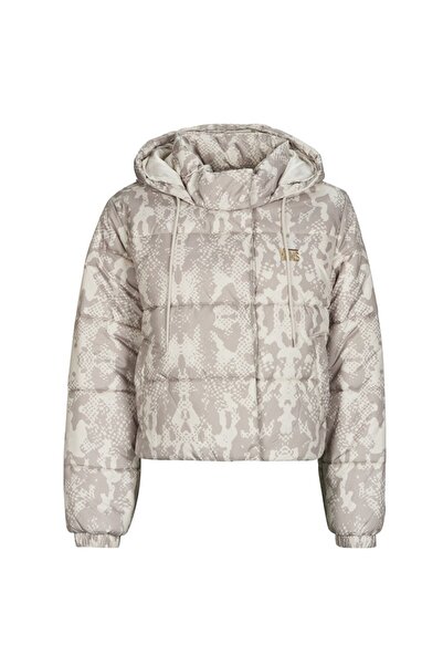 Vans Kadın Mont Bej Mont Kısa Hillgate AOP Cropped Puffer