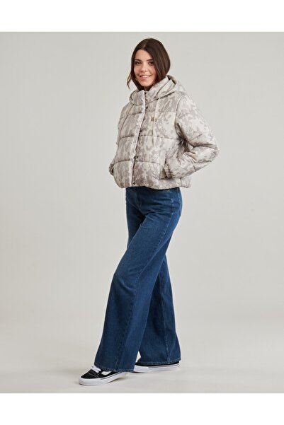 Vans Kadın Mont Bej Mont Kısa Hillgate AOP Cropped Puffer