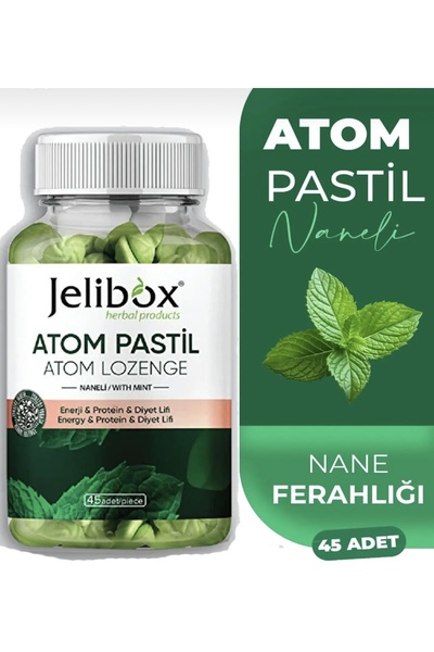 jelibox Atom Pastil Enerji Protein Diyet Lifi Naneli 45 Adet