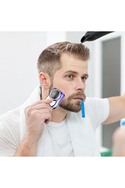 Flippy Portable Electric Shaver, USB-C Charging, >60 min Runtime, Purple