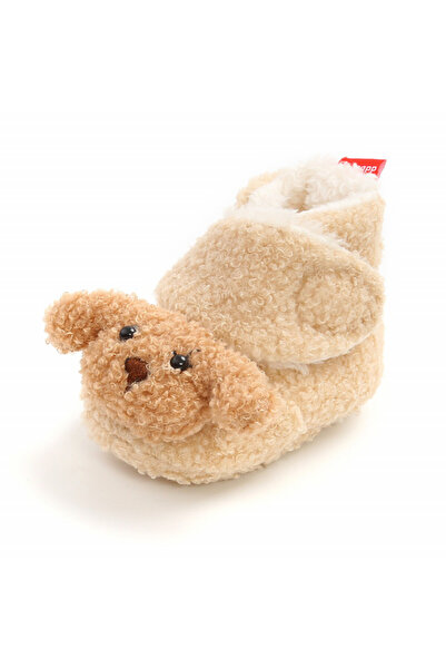 Superbaby Cream fur booties for babies - Oita