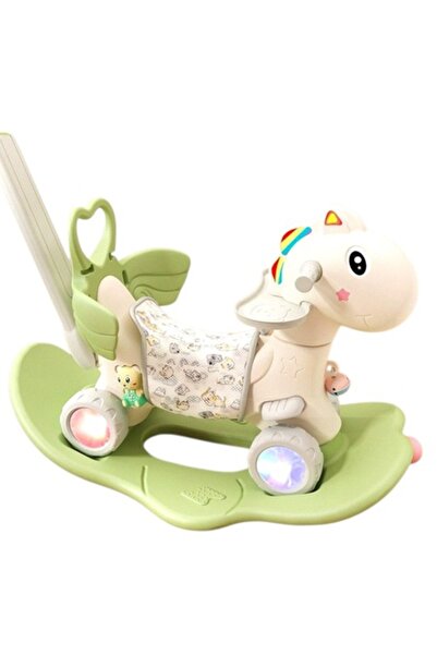 LEIBOO Balansoar pentru copii, 3 în 1, spătar, bară de siguranță, mâner, tavă...