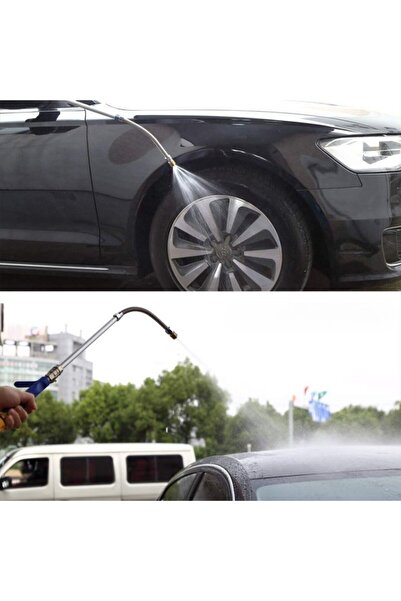 Flippy Water Sprayer Extension for Hose, Spray Wand, Silver