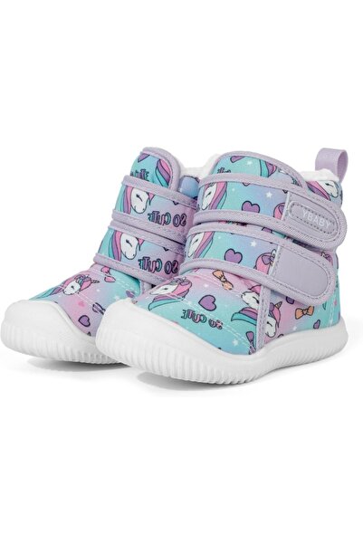 Superbaby Cizme imblanite cu imprimeu ponei pentru fetite