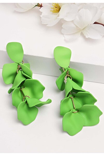 Avant-Garde Paris Cercei verzi în formă de petală