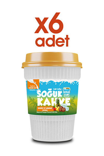 Gold Cup Bardakta Mango & Ananas Aromalı Soğuk Kahve