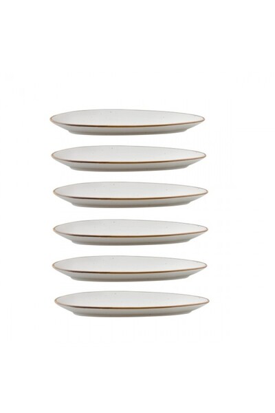 Culinaro Set 6 farfurii portelan triunghi Arizona 23cm