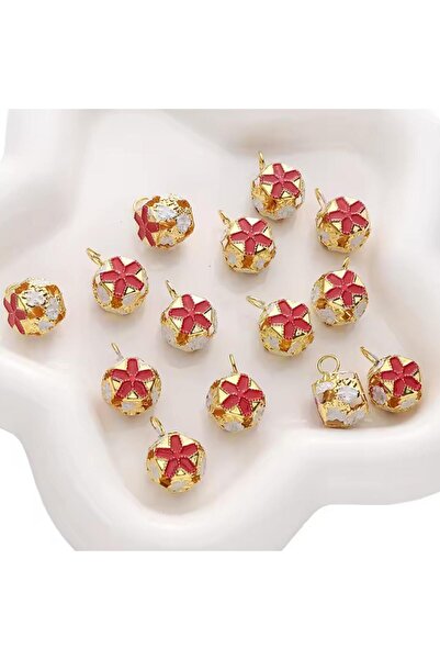 iğne izi Çiçekli kulplu çan, hayvan tasma zili, amigurumi zili, kına gecesi t...