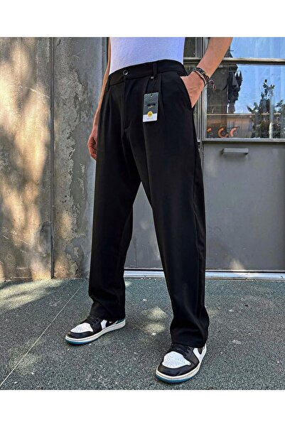 BY FAS MAN BAGGY DÖKÜMLÜ KUMAŞ PANTOLON