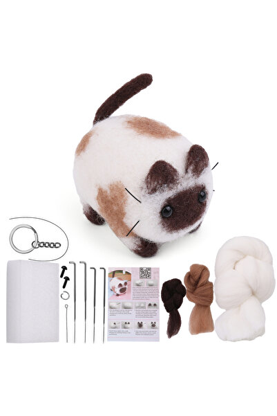 Choice7 مجموعة مواد صوف غير مكتملة الصنع من نوع KRABALL للكلاب والقطط، مناسبة...