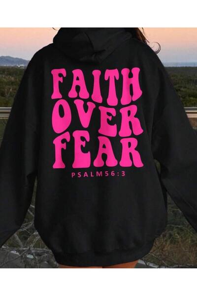 Bestteks الإيمان فوق الخوف - قميص نسائي بأكمام طويلة