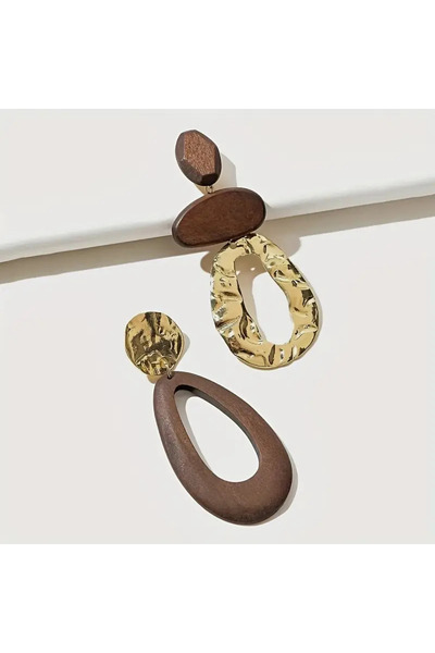 byozanyılmaz AHŞAP TASARIM UZUN KÜPE