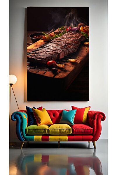 özkacar MANGAL BİFTEK Home Wall Salon Salon de înfrumusețare Birou Magazin De...