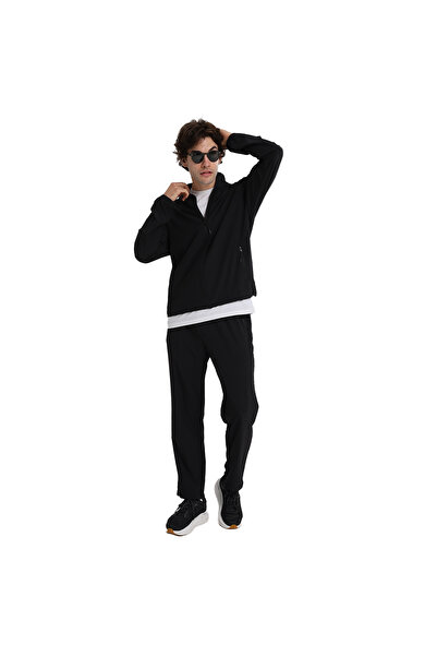 Sportive Millenium Erkek Siyah Günlük Stil Eşofman Takımı 25KE1019-SYH