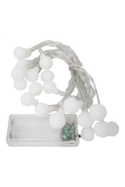 Flippy Instalatie Craciun, .3 m, 20 de LED-uri, alb-cald, model cu bilute, li...