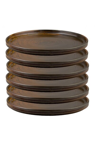 Culinaro Set of 6 porcelain plates INDY 25cm