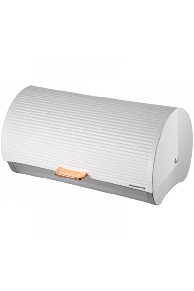 Klausberg Bread box, steel, white with gray, 39 x 28 x 18.5 cm,