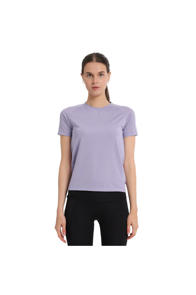 Sportive Zana Kadın Mor Antrenman T-Shirt 25KK1047-LIL