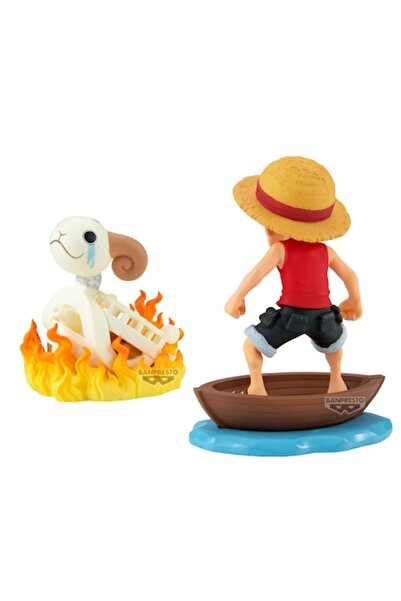 BANDAI World Collectable Figure One Piece World Log Stories, Monkey D. Luffy and Going Merry