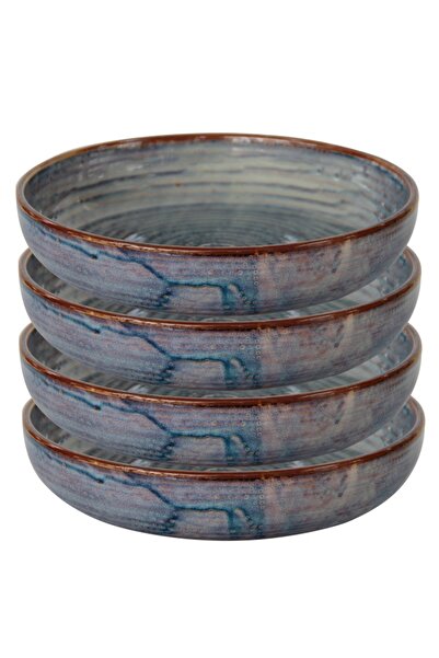 Culinaro Set 4 farfurii portelan adanca Laguna 22xh5cm, 1100ml