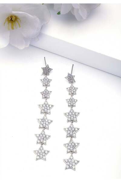 Avant-Garde Paris Cercei lungi cu pandantive celeste