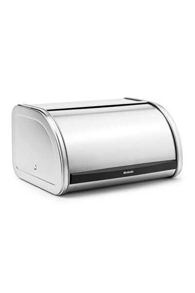 Brabantia Cutie de pâine cu capac tip chiflă 646889, 11 l, 31,6x26,5 cm, Structură specială, Inox/Mat