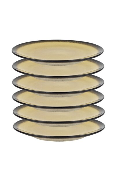 Culinaro Set of 6 porcelain plates Gio Amber 20cm