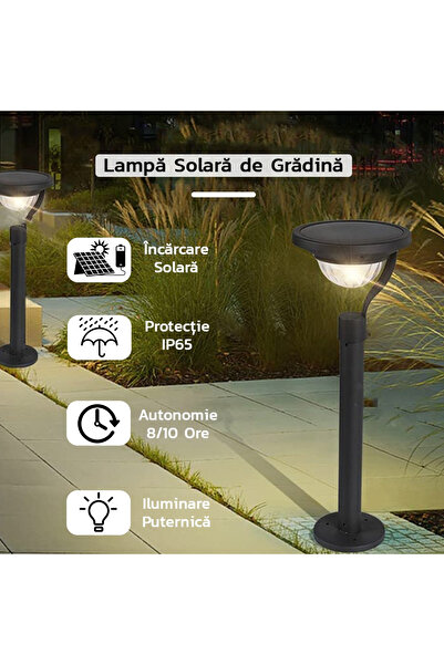 Flippy Lampa solara LED cu 2 moduri de fixare, IP65, material ABS, baterie 4.5 V, 200 mah, 450 Lumeni, 42.5