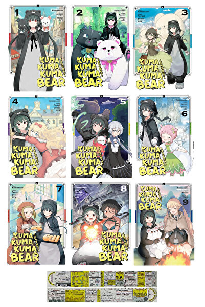 Kayıp Kıta Yayınları Kuma Kuma Kuma Bear 1-2-3-4-5-6-7-8-9. Ciltler Manga Set...