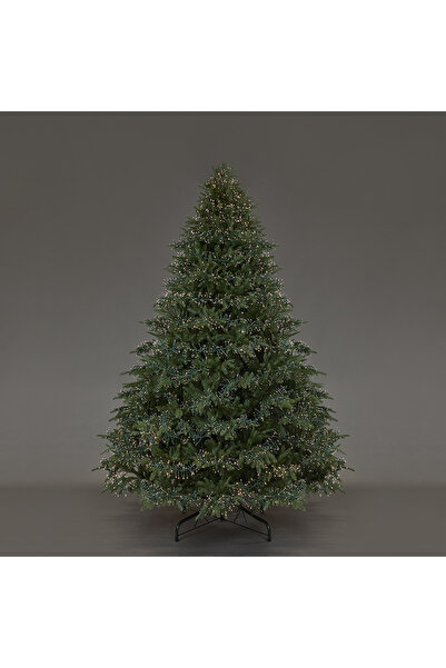 BraziPremium By OLLMA Brad de Crăciun artificial impermeabil Pin Spark de Lux cu 10000 Mini LED-uri, PE, 300 cm, verde