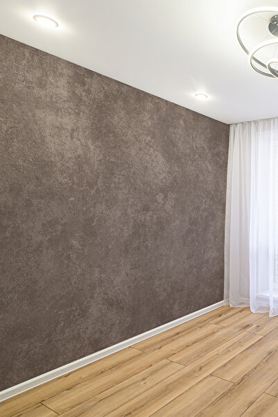 dreamwall Vintage Kadife Doku Görünümlü Kahve Tonlu Tekstil Duvar Kağıdı