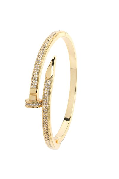 Avant-Garde Paris Sharp Golden Gleaming Bangle