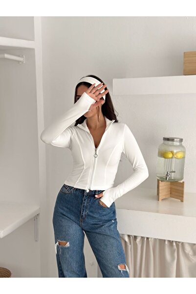 ALLEYTA Bluză cu fermoar pentru femei