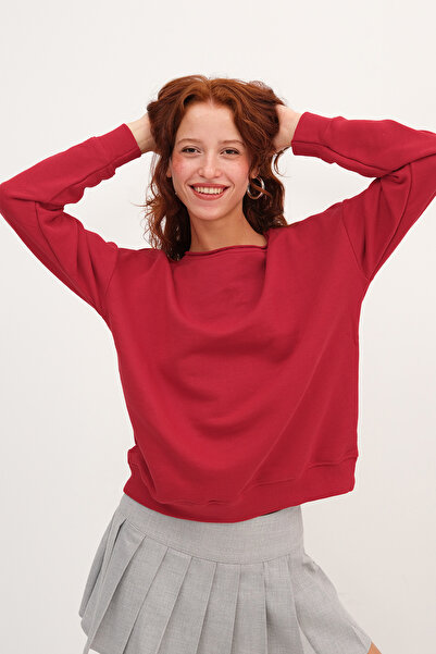 Addax Kayak Neckline Sweatshirt S10546