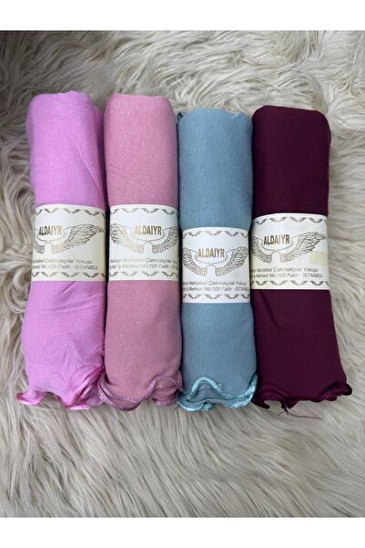 ALDAİR 4 Pcs Shawl Combed Cotton with Drawstring