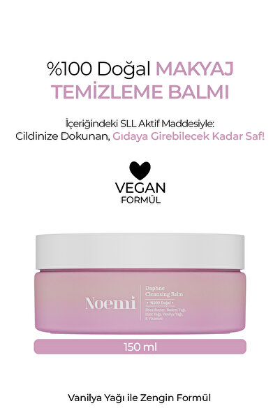 Noemi %100 Doğal Makyaj Temizleme Balmı - Make Up Remover Balm - Vanilya Koku...