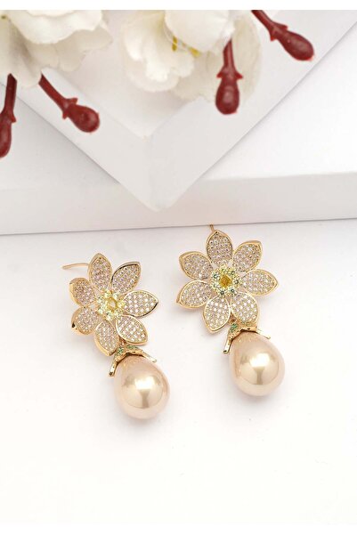 Avant-Garde Paris Cercei cu pandantiv floral Diva Dainty