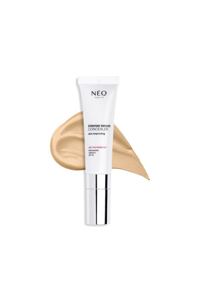 Neo Make Up Corector lichid Intense Serum Concealer, nuanta 01 Porcelain, 10ml