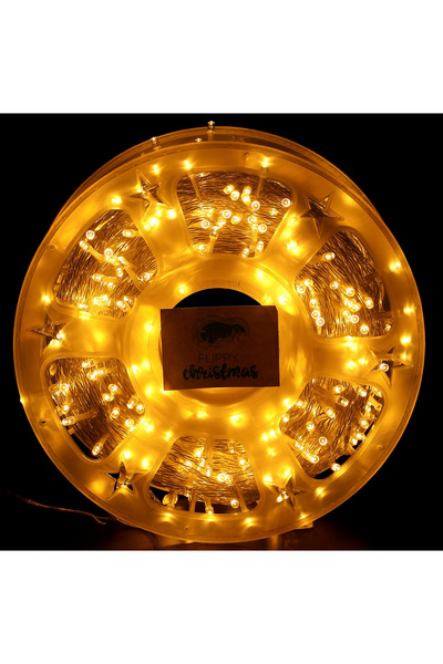 Flippy Instalatie Craciun liniara cu transformator, 100m, alb cald, 1000 LED-...