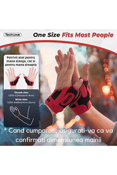 StartONTeam Adjustable Wrist and Thumb Brace with Splint for De Quervain's Tendonitis Pain Relief