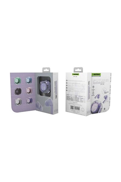 Soffany AP09-010 TWS Bluetooth Kulaklık Bileklik Lila