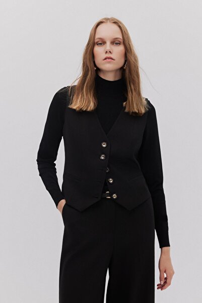 Shn DÜĞMELİ V YAKA YELEK PANTOLON TAKIM