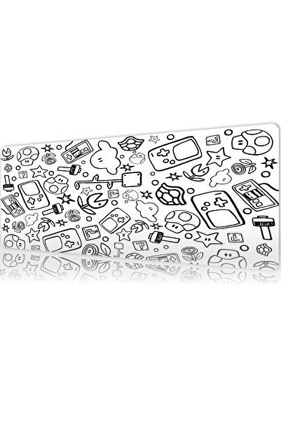 urzuva Retro Quest Gaming Oyuncu Mouse Pad 80x30 cm 3mm Mousepad
