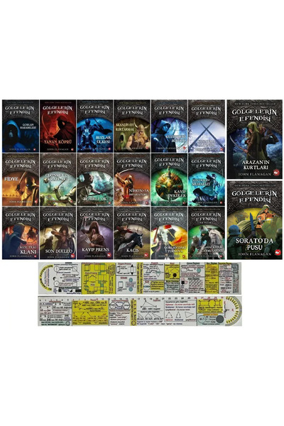 Beyaz Balina Yayınları Gölgelerin Efendisi 18 Kitap Set + Mat. Öğreten Cetvel