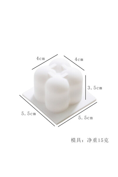 PUSH PRESENT قالب شمعة على شكل كرة سحرية سداسية الوصلات من INS، شمعة علاج عطري دائرية الشكل على شكل مكعب سحري إبداعي، مصنوعة من السيليكون الناعم