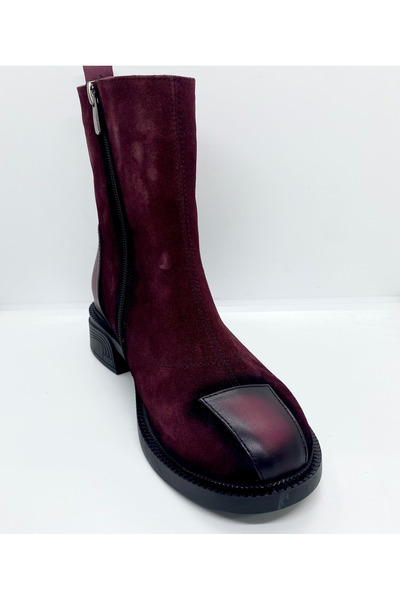 Stepka Shoes HUMAS HAKİKİ DERİ SÜET SICAK ASTARLI KADIN POSTAL BOT