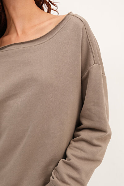 Addax Kayık Yaka Sweatshirt S10546