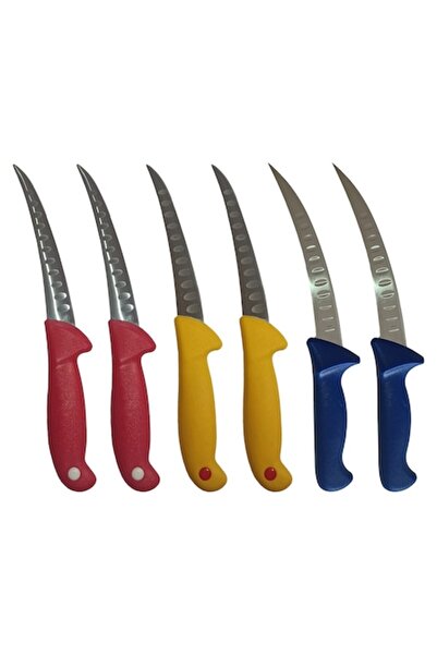 Rovitech Set 6 cutite profesionale macelarie dezosat si degresat cu alveole