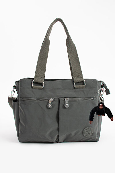 Freedom Geantă de umăr și crossbody din material textil încrețit de dimensiun...