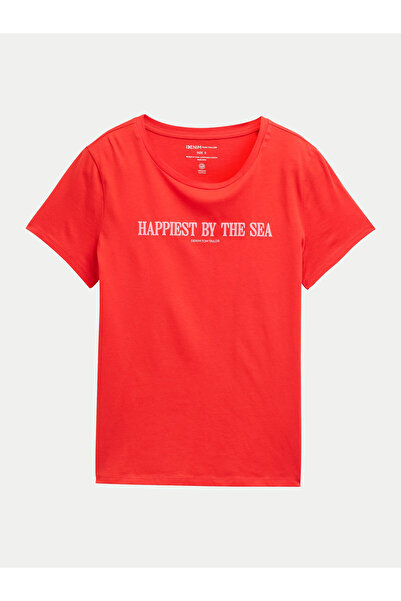 Tom Tailor Denim Γυναικείο T-Shirt 1045417 Κόκκινο